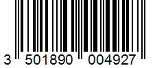 Barcode 3501890004927