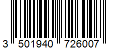Barcode 3501940726007