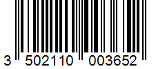 Barcode 3502110003652