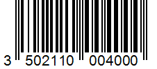 Barcode 3502110004000