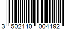 Barcode 3502110004192