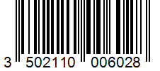 Barcode 3502110006028
