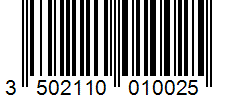 Barcode 3502110010025
