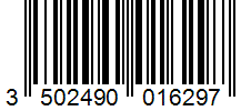 Barcode 3502490016297
