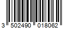 Barcode 3502490018062