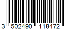 Barcode 3502490118472