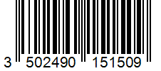 Barcode 3502490151509