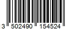 Barcode 3502490154524