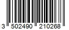 Barcode 3502490210268