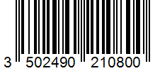 Barcode 3502490210800