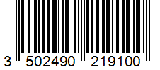 Barcode 3502490219100