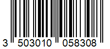 Barcode 3503010058308