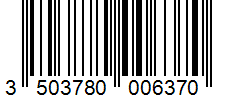 Barcode 3503780006370