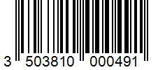 Barcode 3503810000491