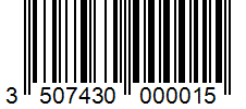 Barcode 3507430000015