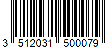 Barcode 3512031500079