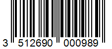 Barcode 3512690000989