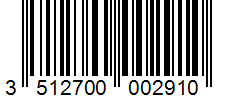 Barcode 3512700002910