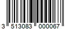 Barcode 3513083000067