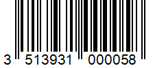 Barcode 3513931000058