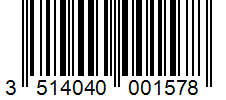 Barcode 3514040001578