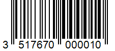 Barcode 3517670000010