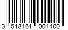 Barcode 3518161001400