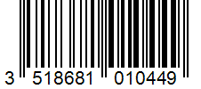 Barcode 3518681010449