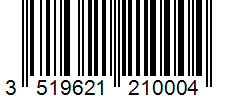 Barcode 3519621210004