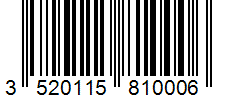 Barcode 3520115810006