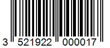 Barcode 3521922000017