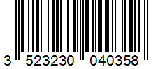Barcode 3523230040358
