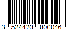 Barcode 3524420000046