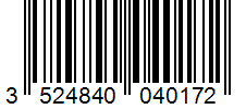 Barcode 3524840040172
