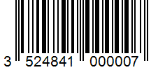 Barcode 3524841000007