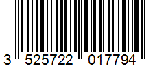 Barcode 3525722017794