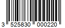 Barcode 3525830000220