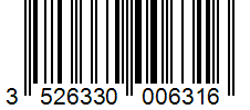 Barcode 3526330006316