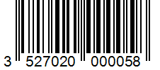 Barcode 3527020000058
