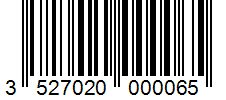 Barcode 3527020000065