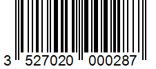 Barcode 3527020000287