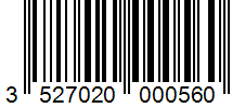 Barcode 3527020000560