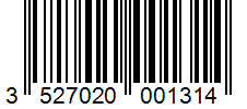 Barcode 3527020001314