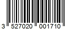 Barcode 3527020001710