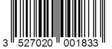 Barcode 3527020001833