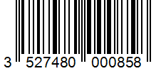 Barcode 3527480000858