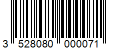 Barcode 3528080000071