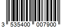 Barcode 3535400007900