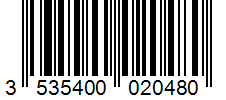 Barcode 3535400020480