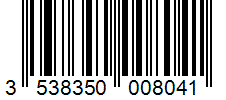 Barcode 3538350008041